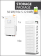 Solis S6 EH3P50K-H-EU and Dyness Stack 100 51kWh Storage Package