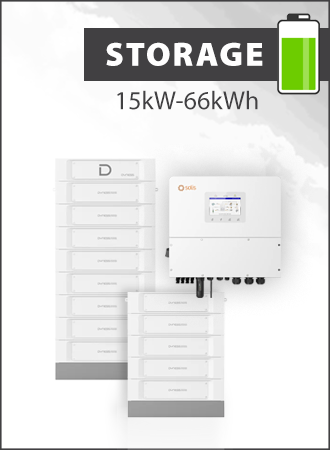 Solis S6 EH3P15K-H-EU and Dyness Stack 100 66kWh Storage Package 