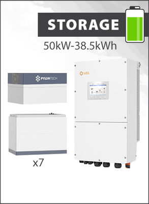 Solis S6 EH3P 50kW HV Hybrid inverter and Force H3 35.8kWh 