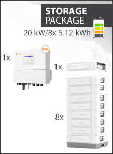 Solis S6 EH3P20K-H-EU and Dyness Stack 100 41kWh Storage Package 