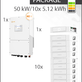 Solis S6 EH3P50K-H-EU and Dyness Stack 100 51kWh Storage Package