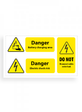 Battery Hazard label Li-ion ( 230mm * 90mm )