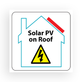 PV on Roof Hazard Labels