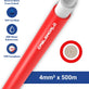 Solarkabel 4 mm² 500m - rot