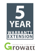 Growatt Warranty Ext.of 5 years (Total 15y) for MIC2500TL-X