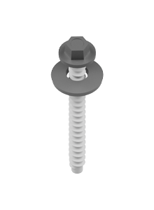 Self-Tapping Screw + GSE EPDM Washer BLACK  - Single