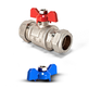 Intatec 28mm Butterfly Ball Valve with Red & Blue Handle