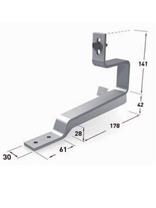 VarioSole Stainless Steel roof hook for plain tiles Standard No Wood Screws (Pack of 100)