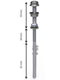 Solar Fastener for steel substructure 125mm/50mm/200