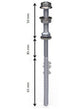 Solar Fastener for steel substructure 150mm/50mm/200
