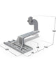 VarioSole Aluminium roof hook for vertical rails No Wood Screws (Pack of 100)
