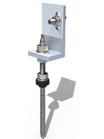 VarioSole offset Hanger bolt M10 x 200 Wood Substructure