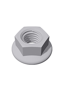 Serrated M10 flange nut (100 pack)