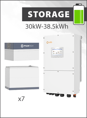 Solis S6 EH3P 30kW HV Hybrid inverter and Force H3 35.8kWh 