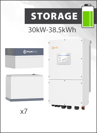 Solis S6 EH3P 30kW HV Hybrid inverter and Force H3 35.8kWh 