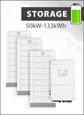 Solis S6 EH3P50K-H-EU and Dyness Stack 100 133 kWh Storage Package 